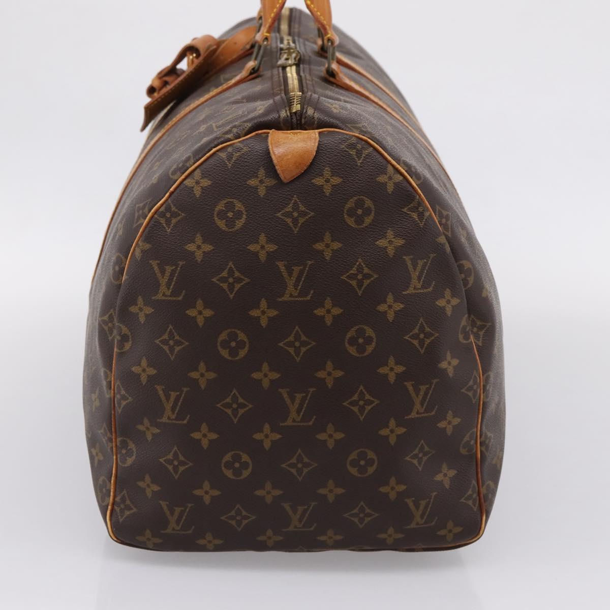 LOUIS VUITTON Monogram Keepall 55 Boston Bag M41424 LV Auth 207640
