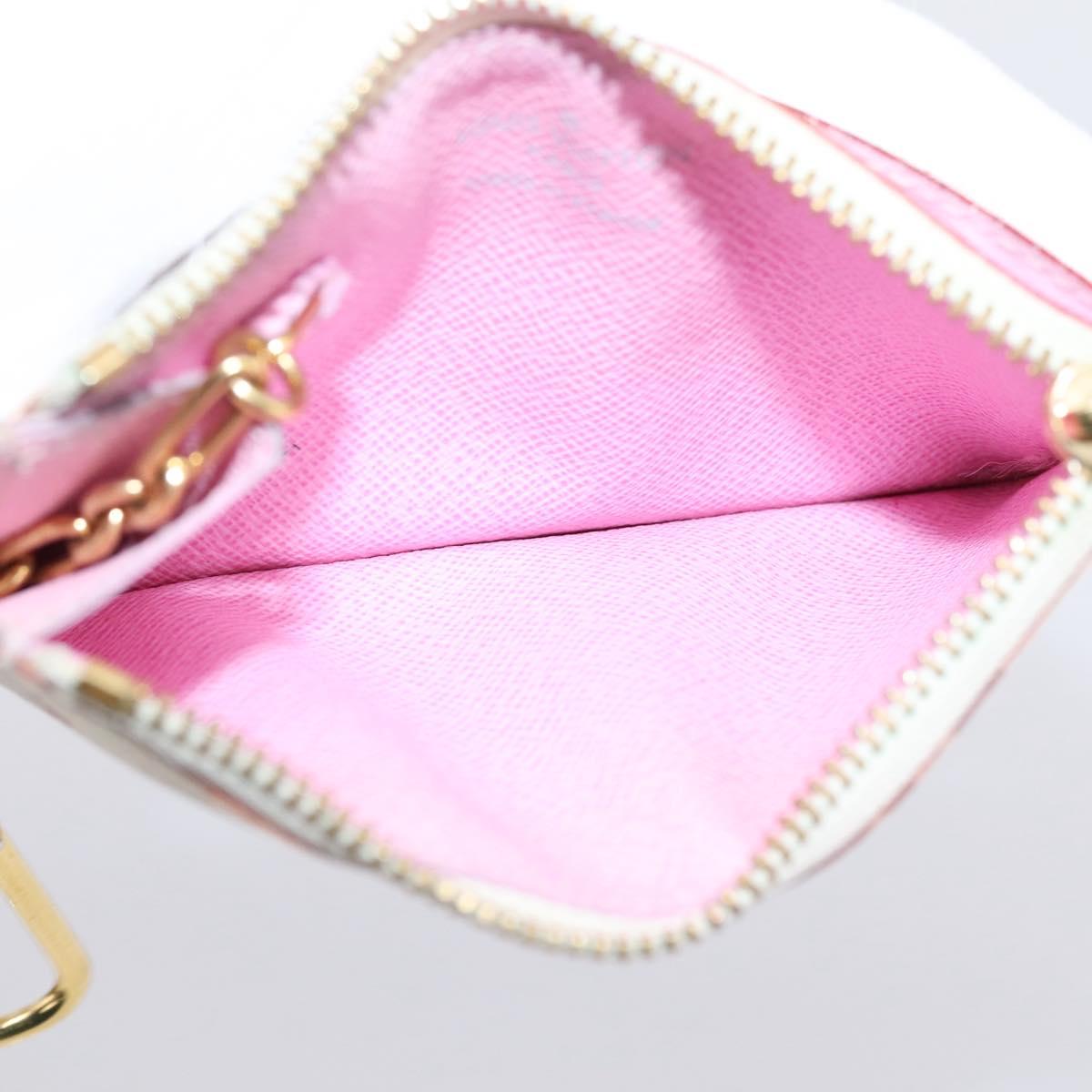 LOUIS VUITTON Multicolor Pochette ClesNM Coin Purse M93734 LV Auth 207645