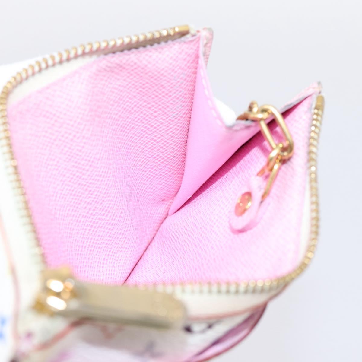 LOUIS VUITTON Multicolor Pochette ClesNM Coin Purse M93734 LV Auth 207645