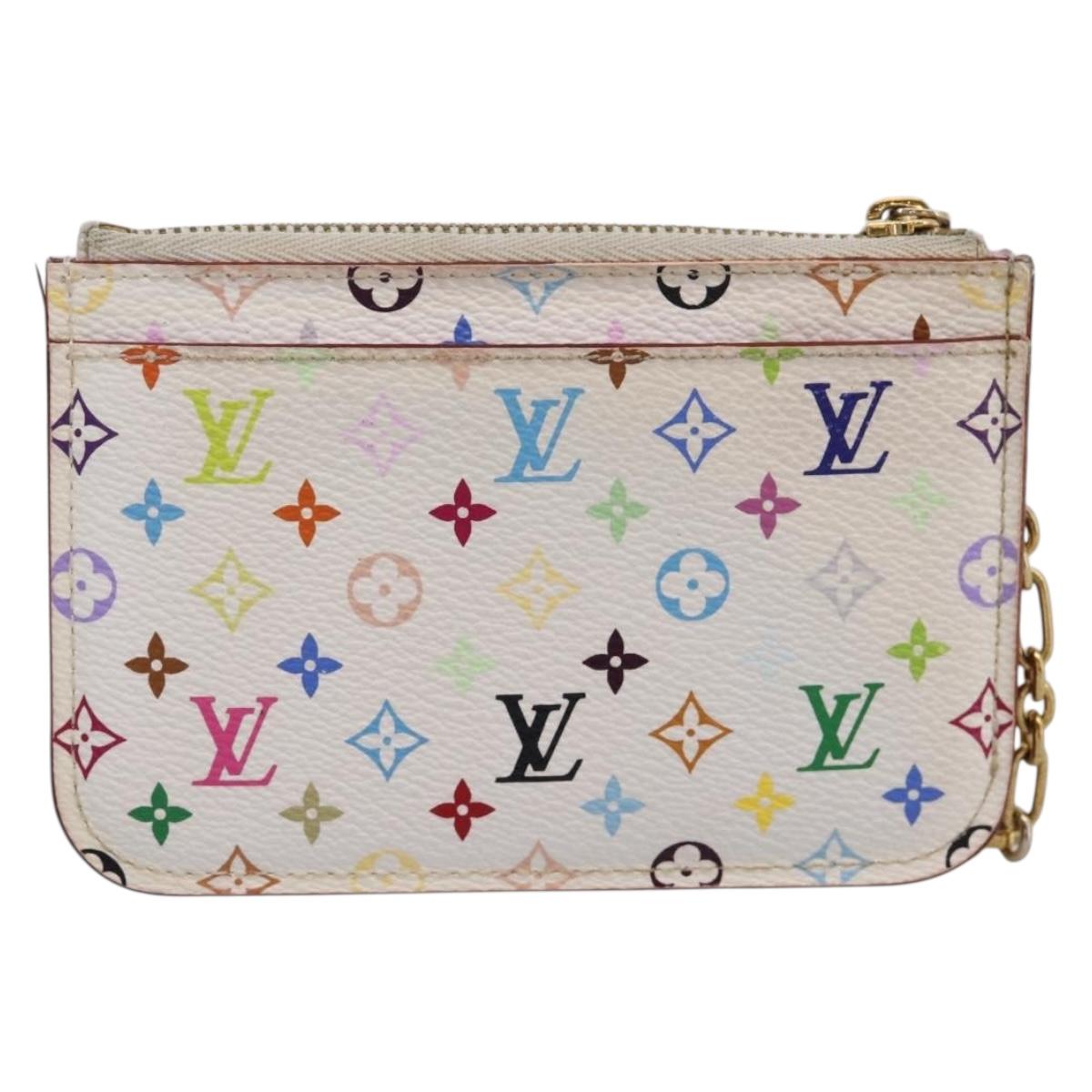 LOUIS VUITTON Multicolor Pochette ClesNM Coin Purse M93734 LV Auth 207645