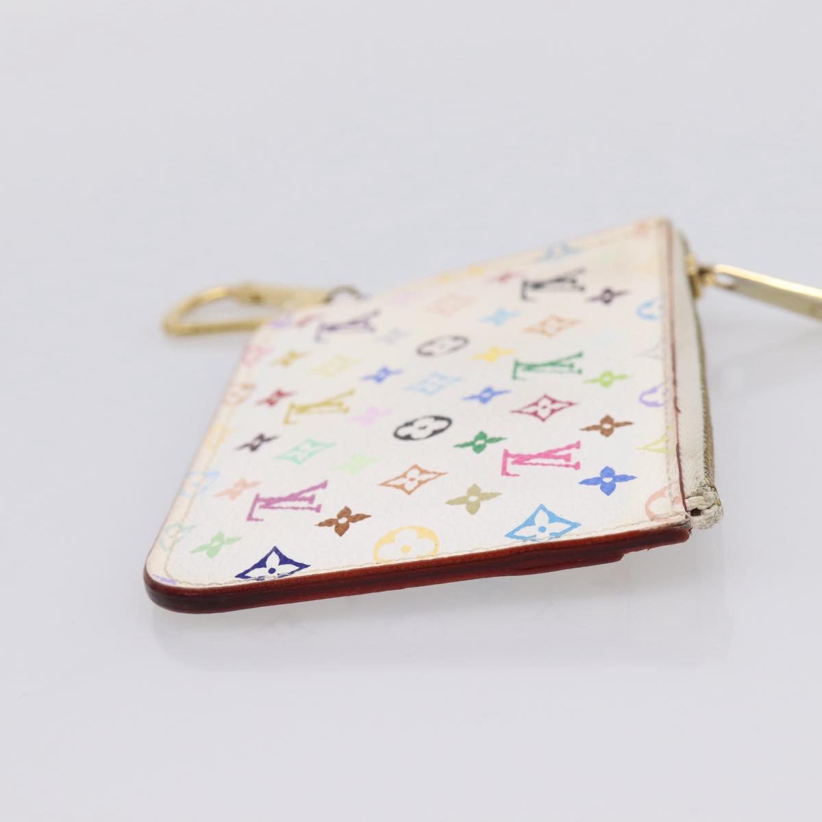 LOUIS VUITTON Multicolor Pochette ClesNM Coin Purse M93734 LV Auth 207645