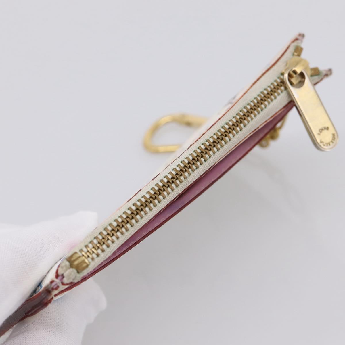 LOUIS VUITTON Multicolor Pochette ClesNM Coin Purse M93734 LV Auth 207645