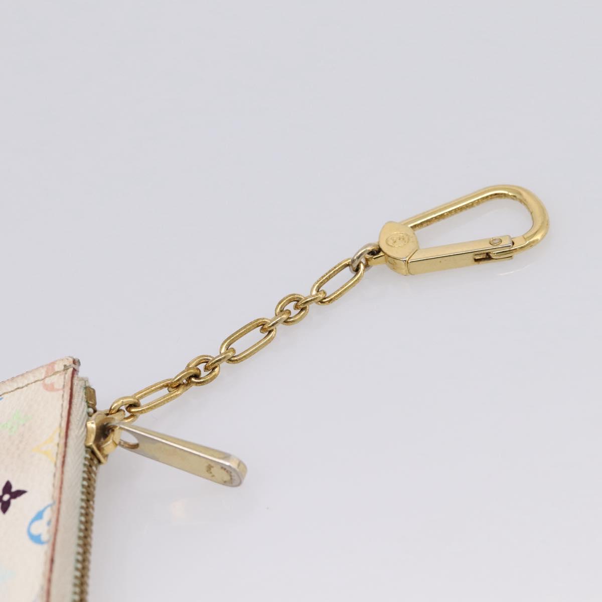LOUIS VUITTON Multicolor Pochette ClesNM Coin Purse M93734 LV Auth 207645