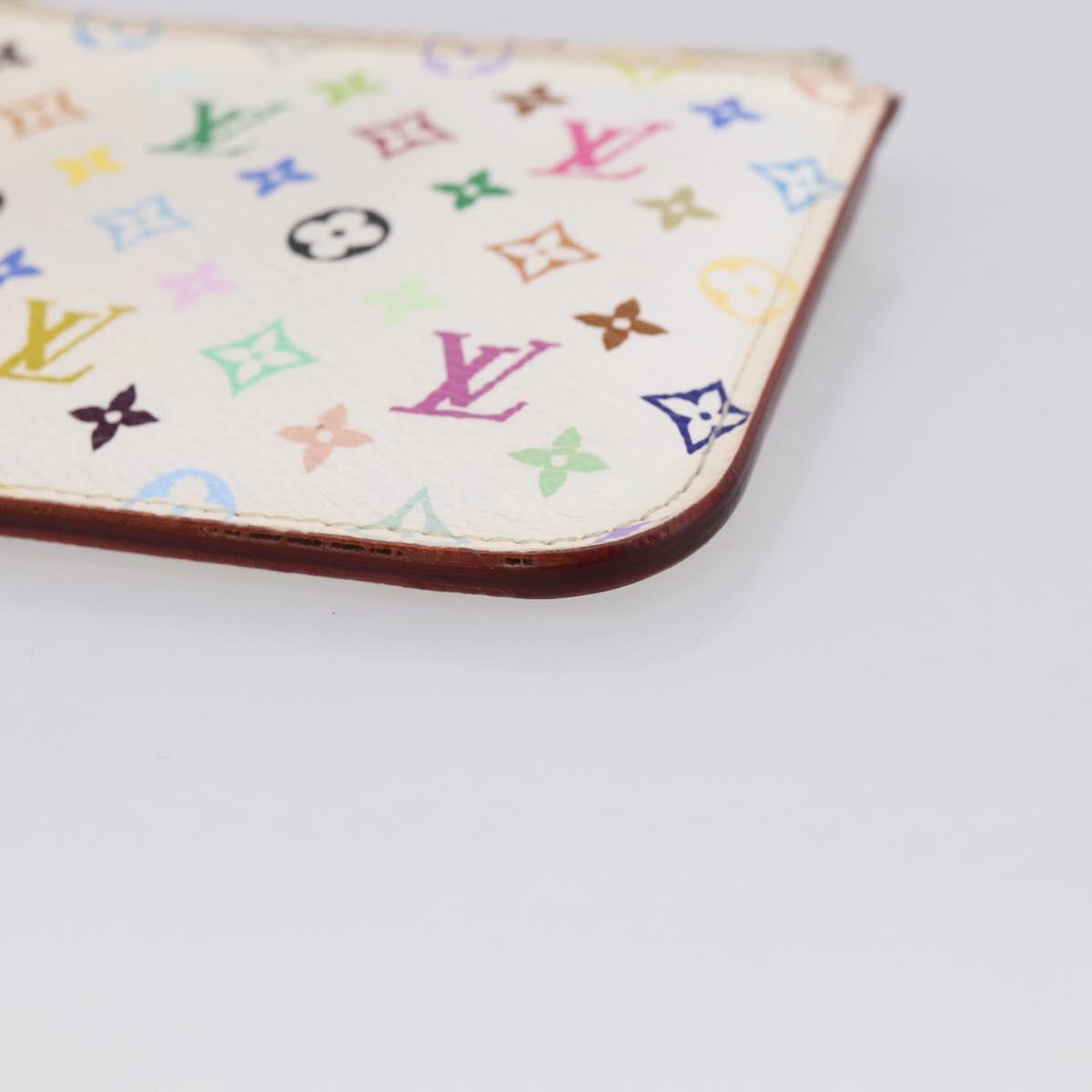 LOUIS VUITTON Multicolor Pochette ClesNM Coin Purse M93734 LV Auth 207645