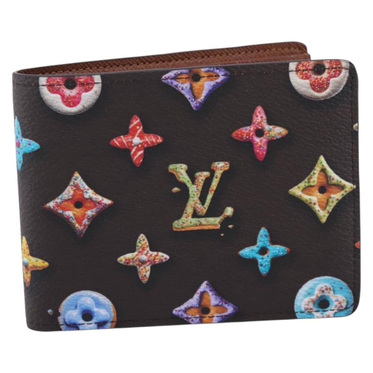 LOUIS VUITTON Donuts Portefeuille Slender Wallet M28283 LV Auth 207646SAM