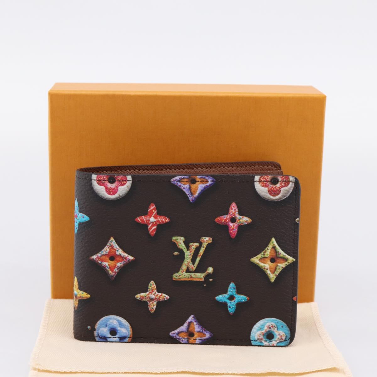 LOUIS VUITTON Donuts Portefeuille Slender Wallet M28283 LV Auth 207646SAM