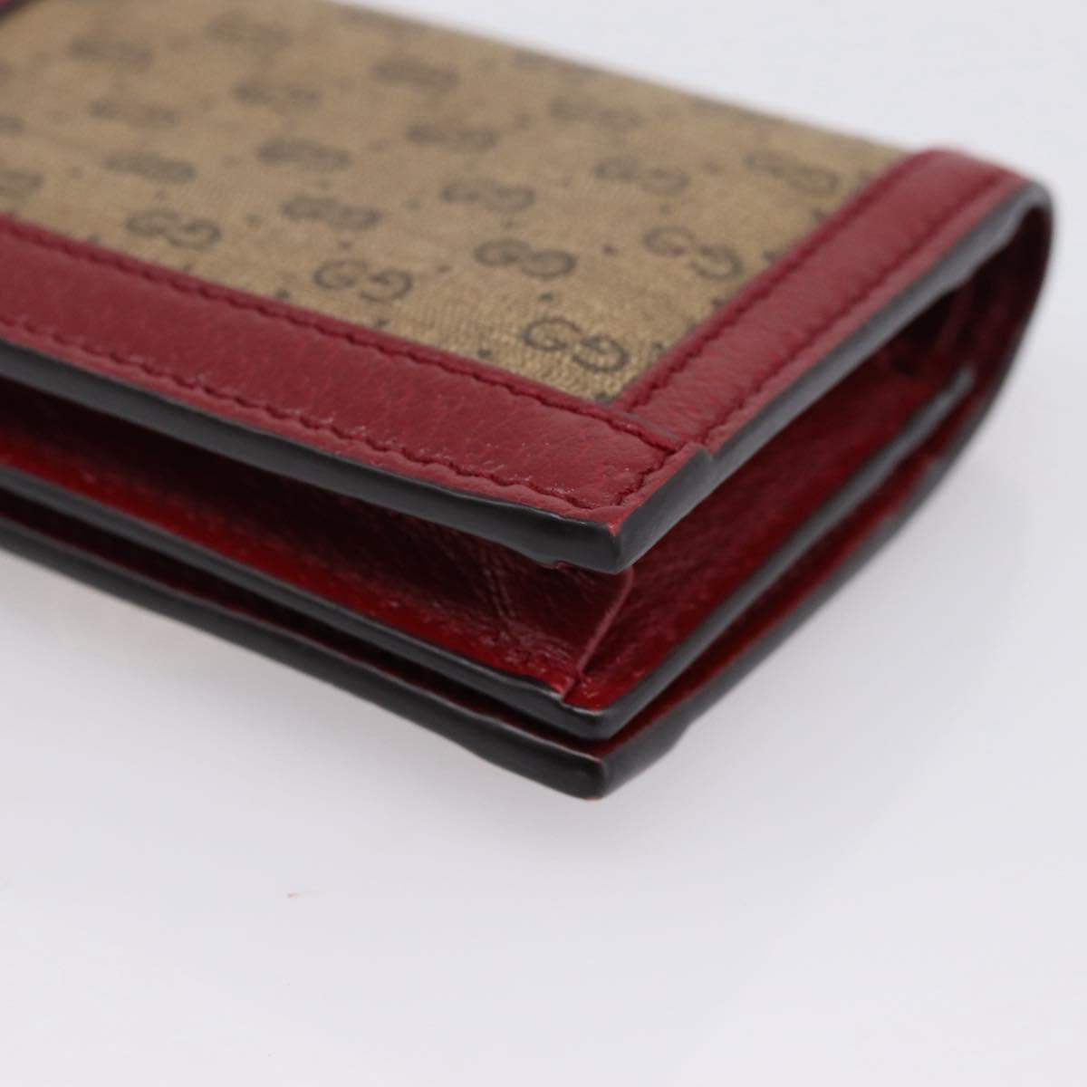 GUCCI Micro GG Supreme Doraemon Compact Wallet PVC Beige 647788 Auth 207649M