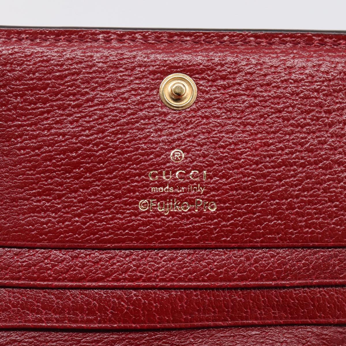 GUCCI Micro GG Supreme Doraemon Compact Wallet PVC Beige 647788 Auth 207649M