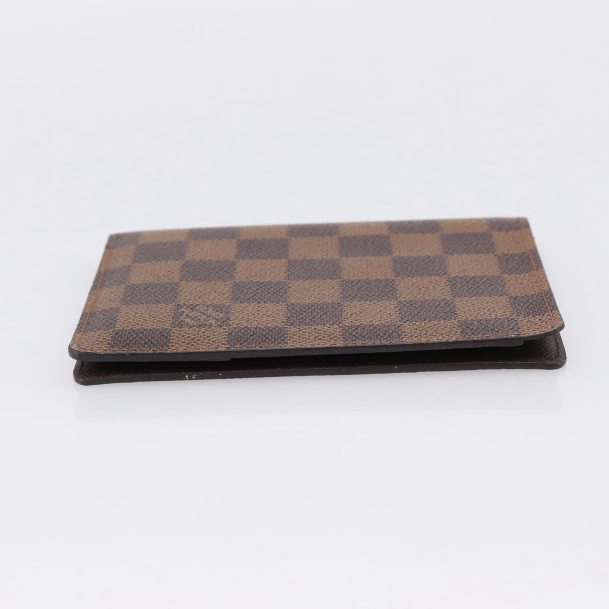 LOUIS VUITTON Damier Ebene Couverture Passport Case N60189 LV Auth 207652V