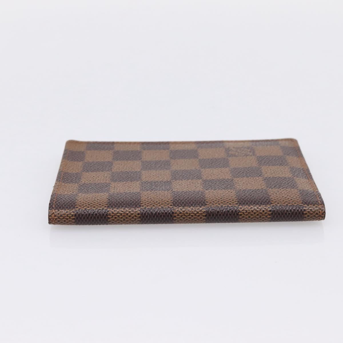 LOUIS VUITTON Damier Ebene Couverture Passport Case N60189 LV Auth 207652V