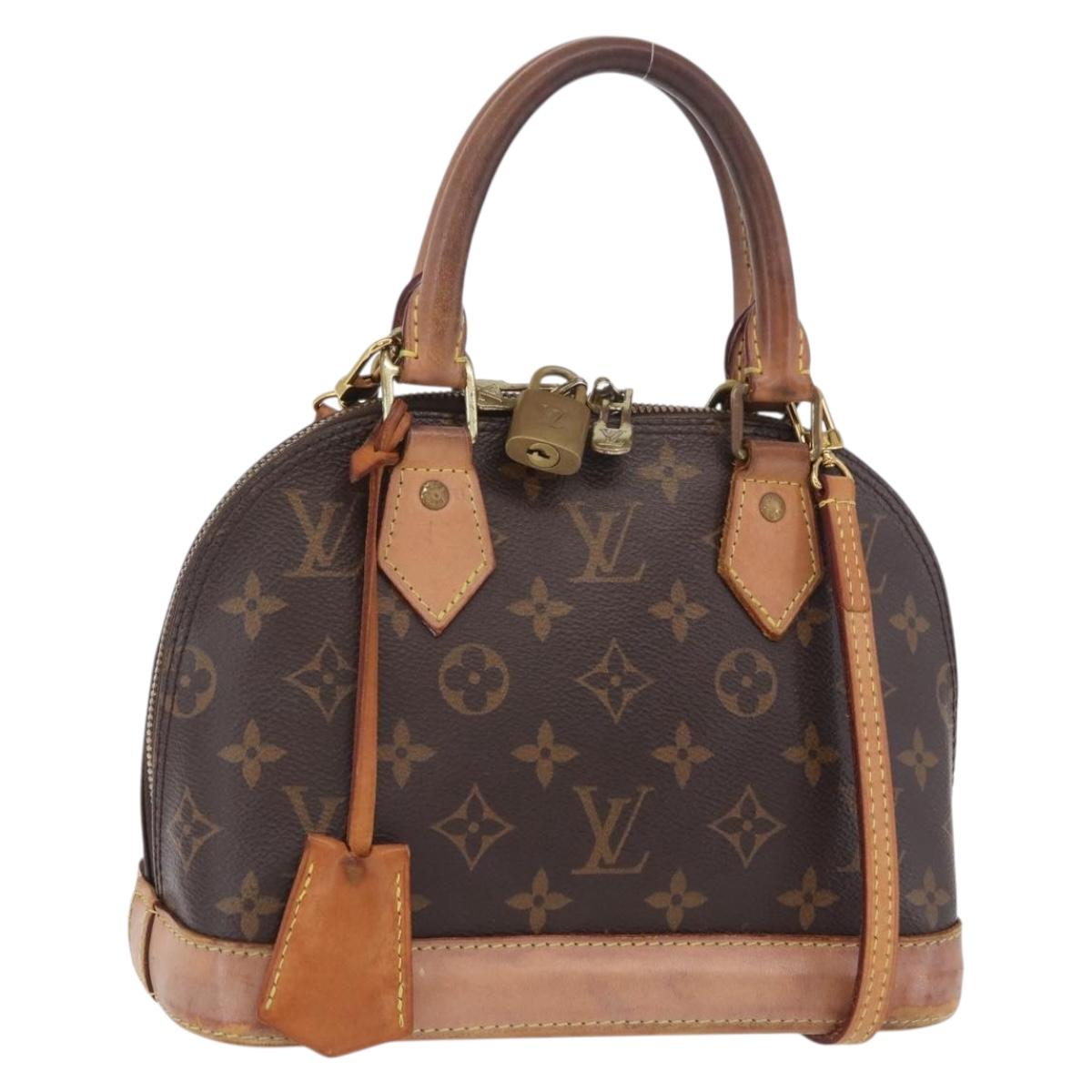 LOUIS VUITTON Monogram Alma BB Hand Bag M53152 LV Auth 207653