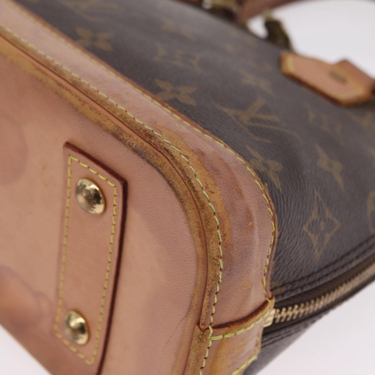 LOUIS VUITTON Monogram Alma BB Hand Bag M53152 LV Auth 207653