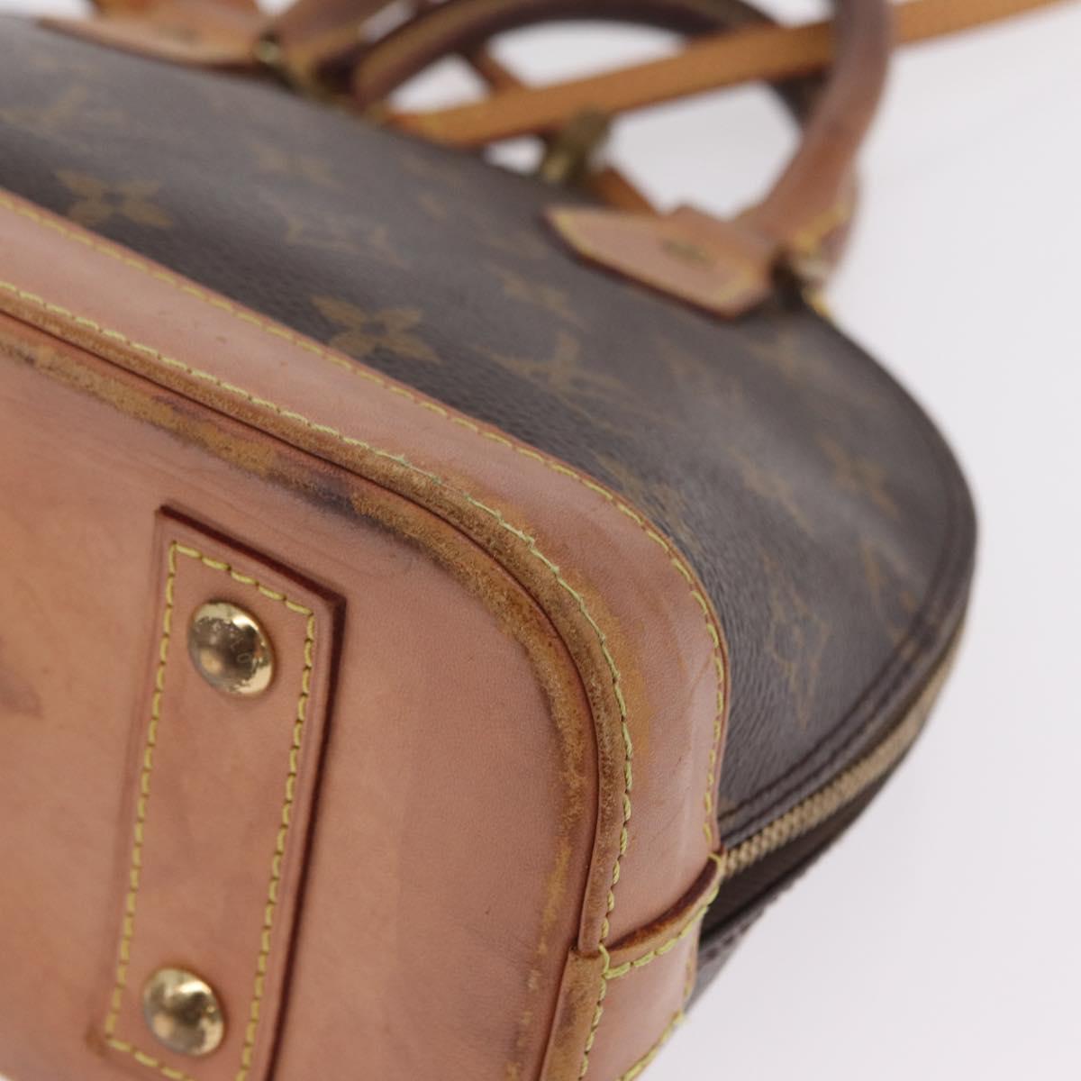 LOUIS VUITTON Monogram Alma BB Hand Bag M53152 LV Auth 207653