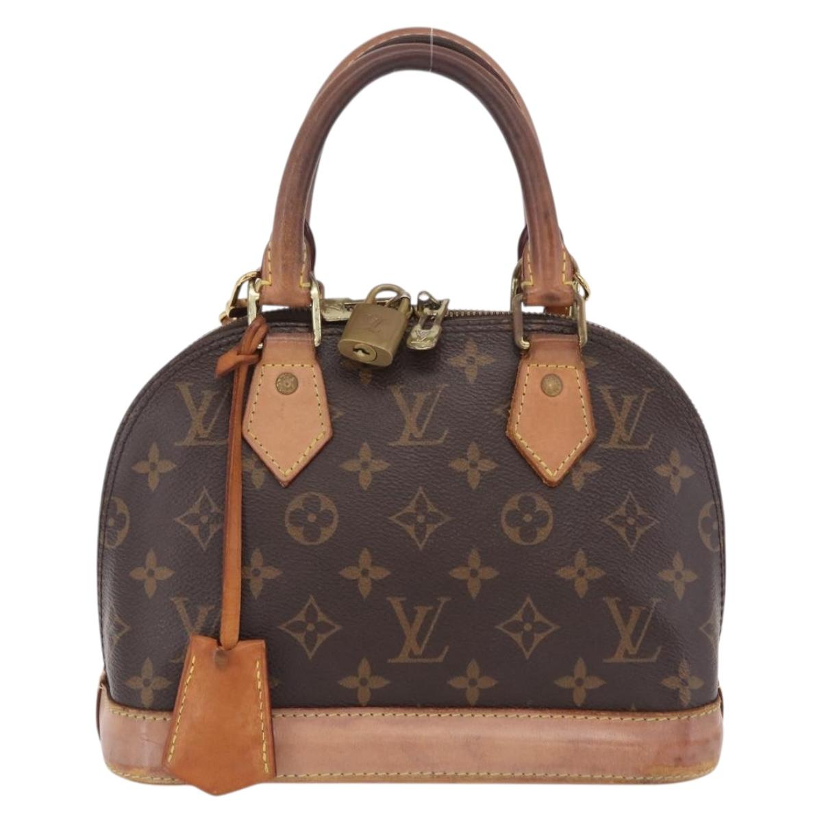 LOUIS VUITTON Monogram Alma BB Hand Bag M53152 LV Auth 207653