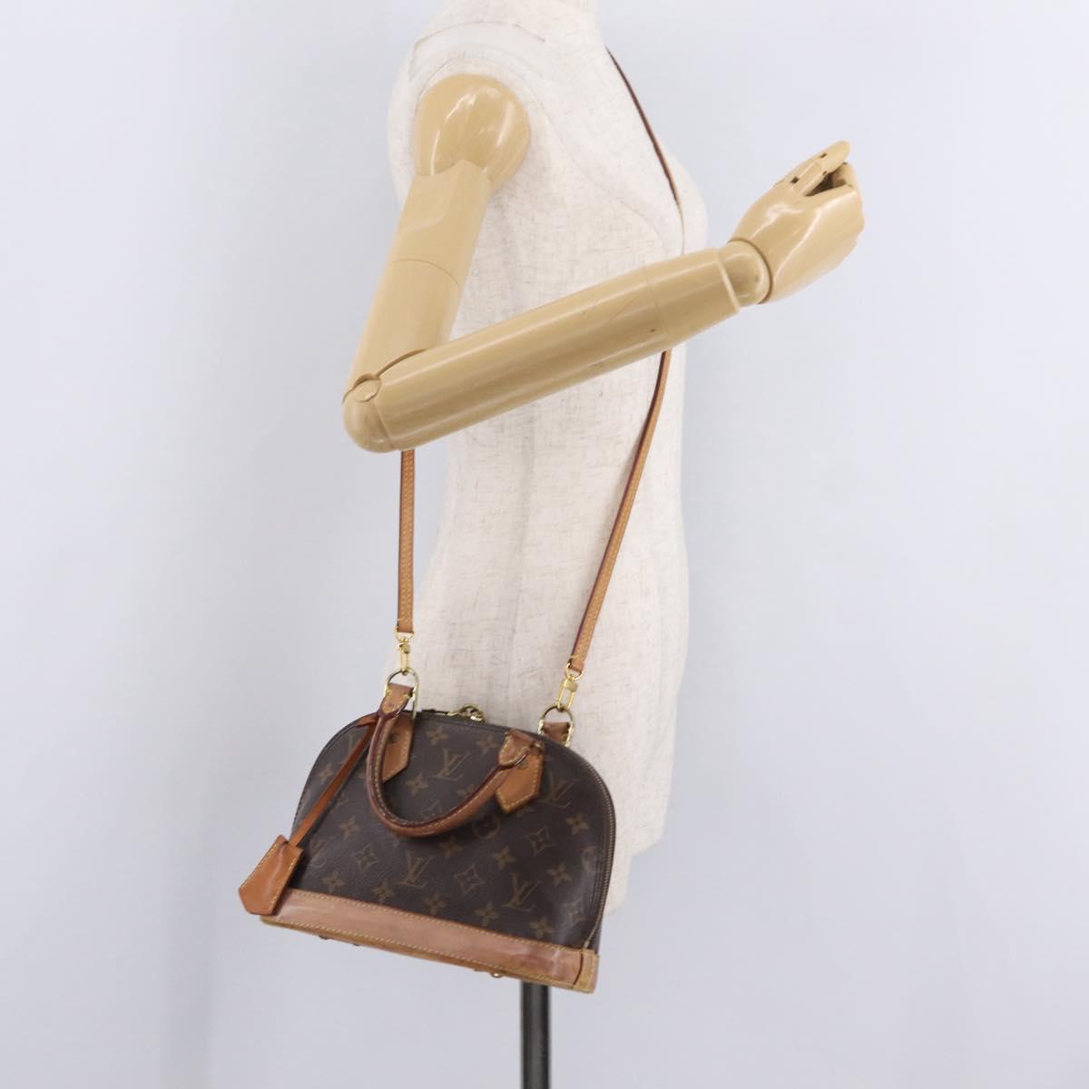 LOUIS VUITTON Monogram Alma BB Hand Bag M53152 LV Auth 207653