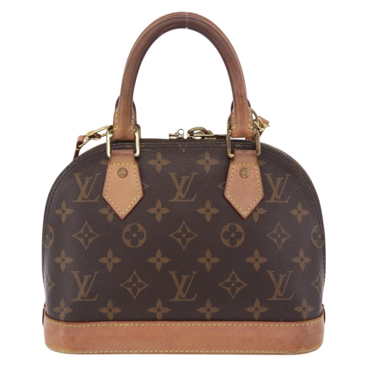 LOUIS VUITTON Monogram Alma BB Hand Bag M53152 LV Auth 207653