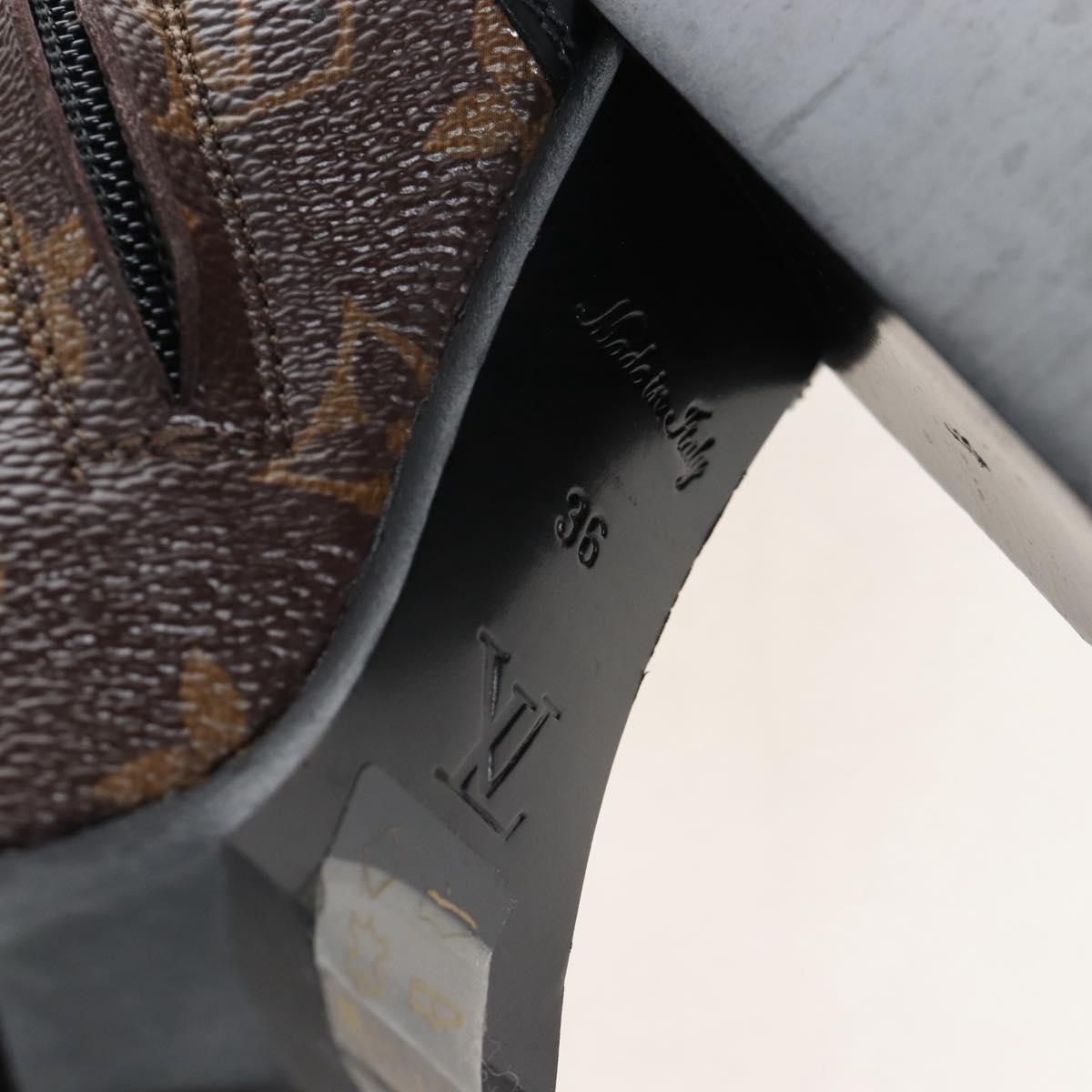 LOUIS VUITTON Monogram Star Trail Ankle Boots 36 LV Auth 207654M