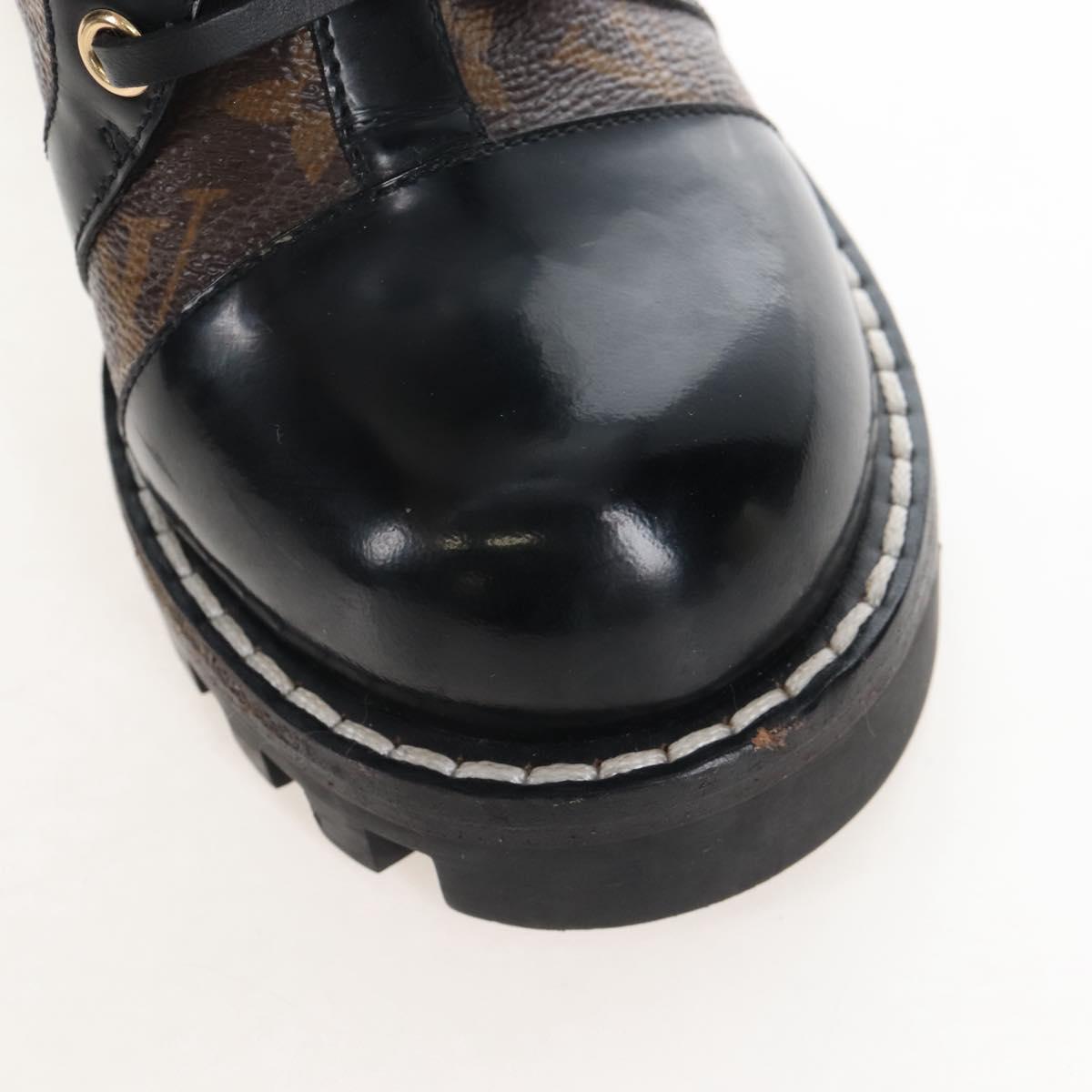 LOUIS VUITTON Monogram Star Trail Ankle Boots 36 LV Auth 207654M