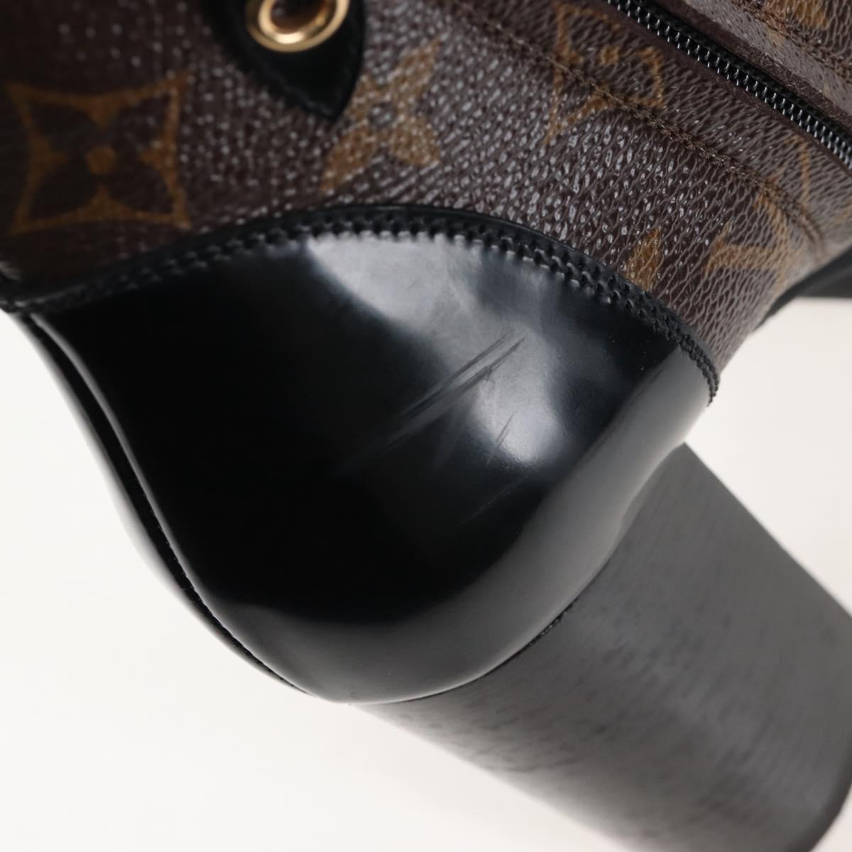 LOUIS VUITTON Monogram Star Trail Ankle Boots 36 LV Auth 207654M