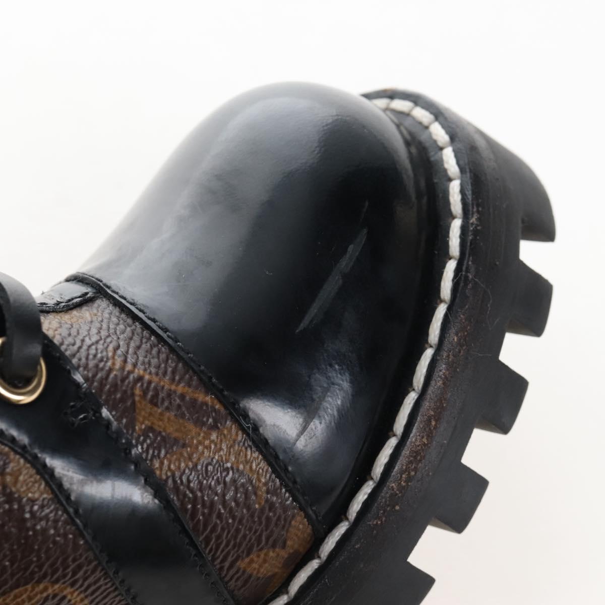 LOUIS VUITTON Monogram Star Trail Ankle Boots 36 LV Auth 207654M