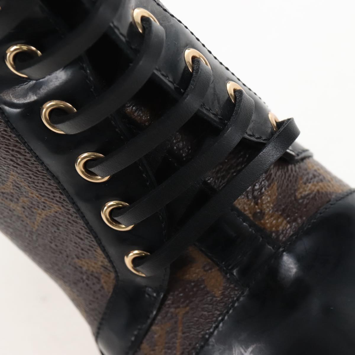 LOUIS VUITTON Monogram Star Trail Ankle Boots 36 LV Auth 207654M