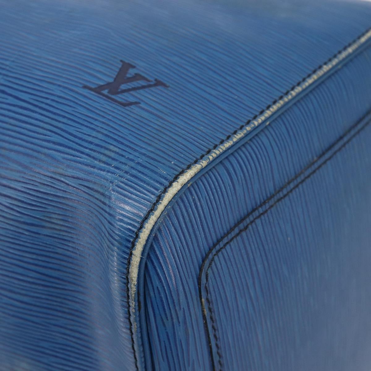 LOUIS VUITTON Epi Keepall 45 Boston Bag Blue M42975 LV Auth 207658