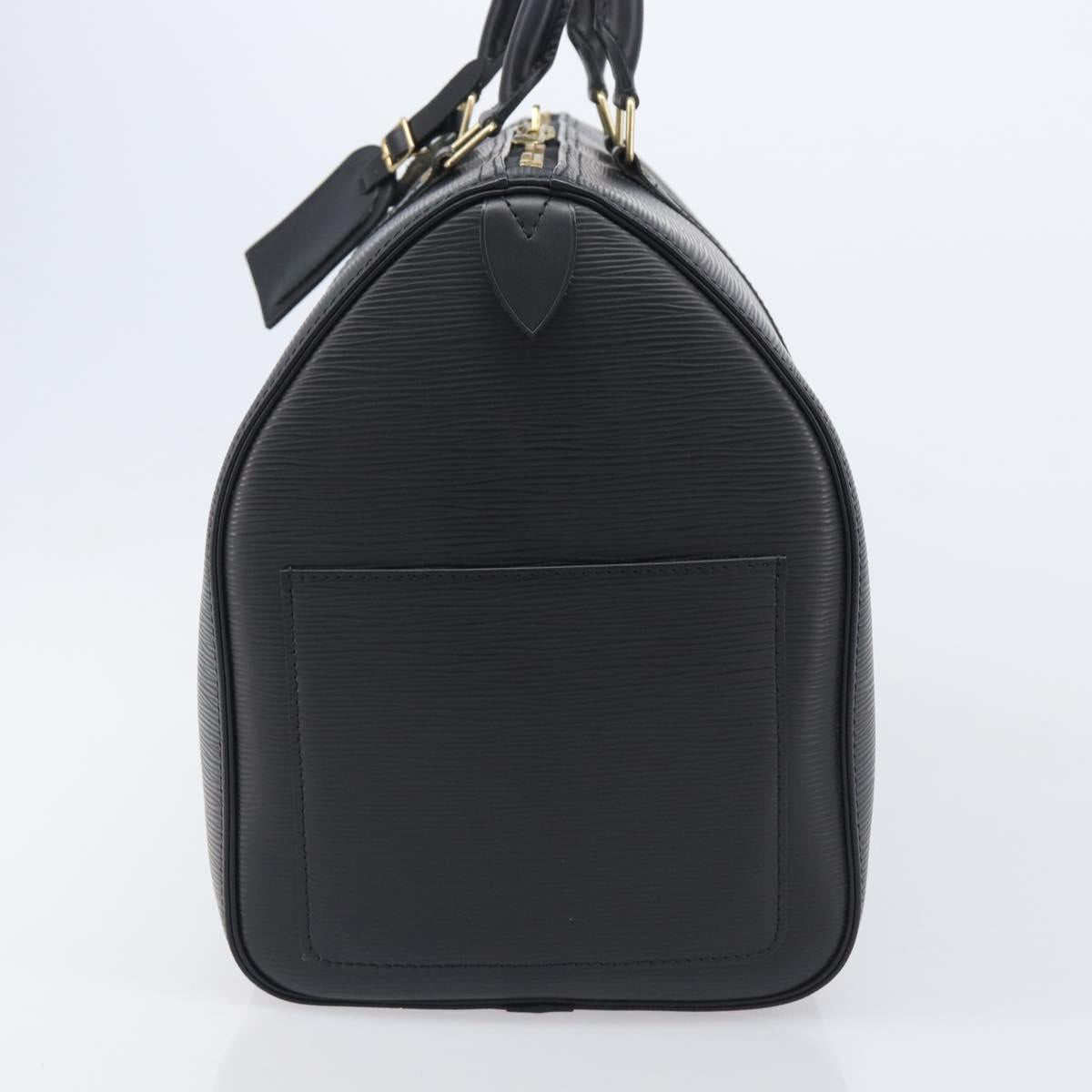 LOUIS VUITTON Epi Keepall 45 Boston Bag Black M42972 LV Auth 207659A