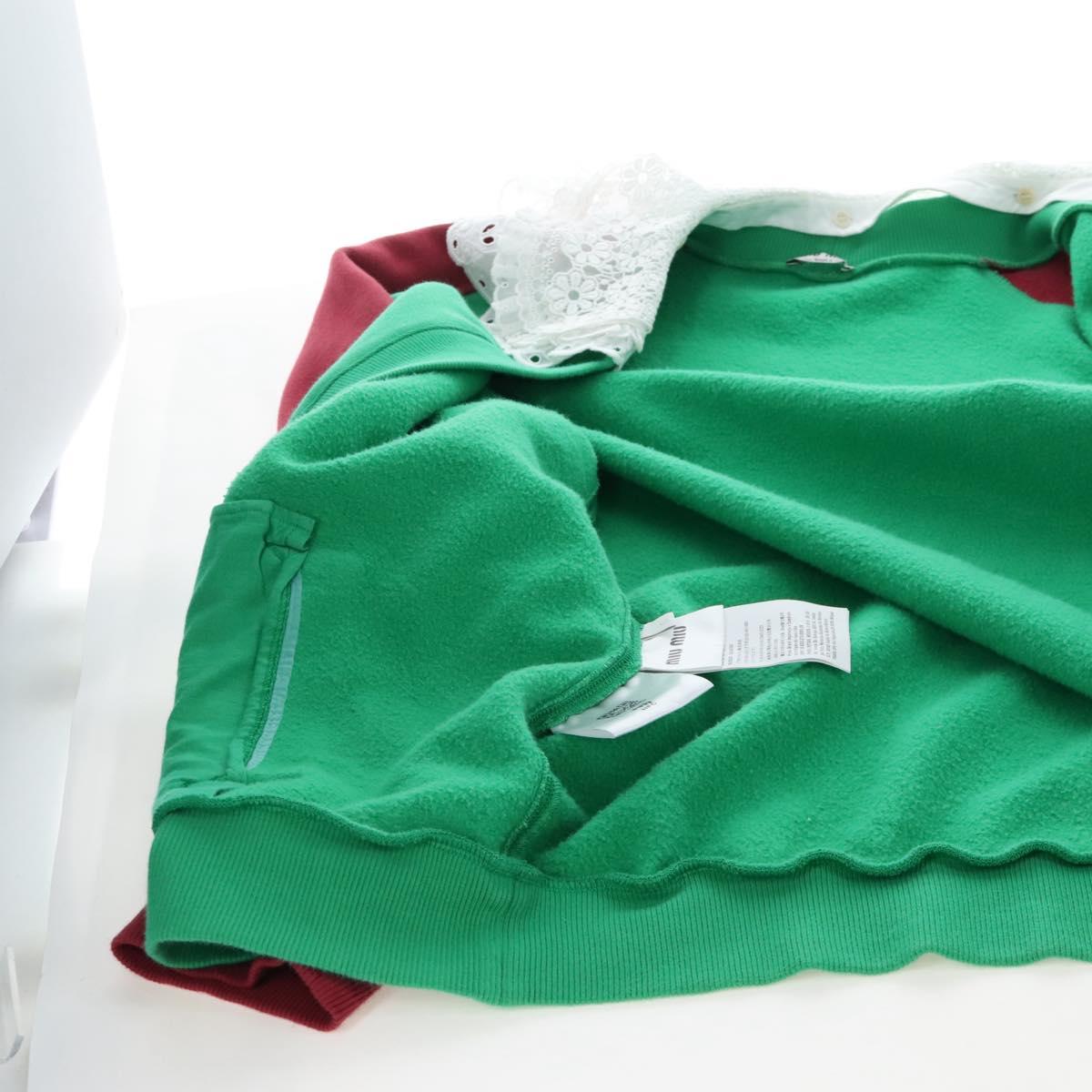 Miu Miu Cardigan Cotton L Green Auth 207660M