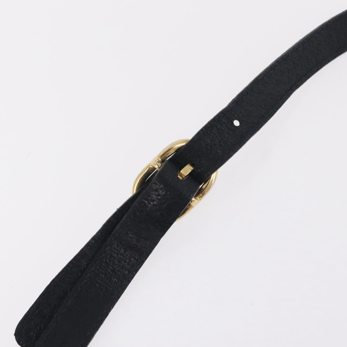 GUCCI GG Supreme Sherry Line Shoulder Bag PVC Navy Gold Tone 010 378 Auth 207669