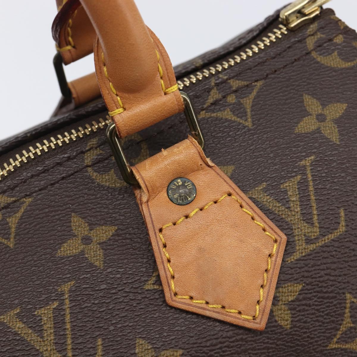LOUIS VUITTON Monogram Speedy 25 Hand Bag M41528 LV Auth 207674A