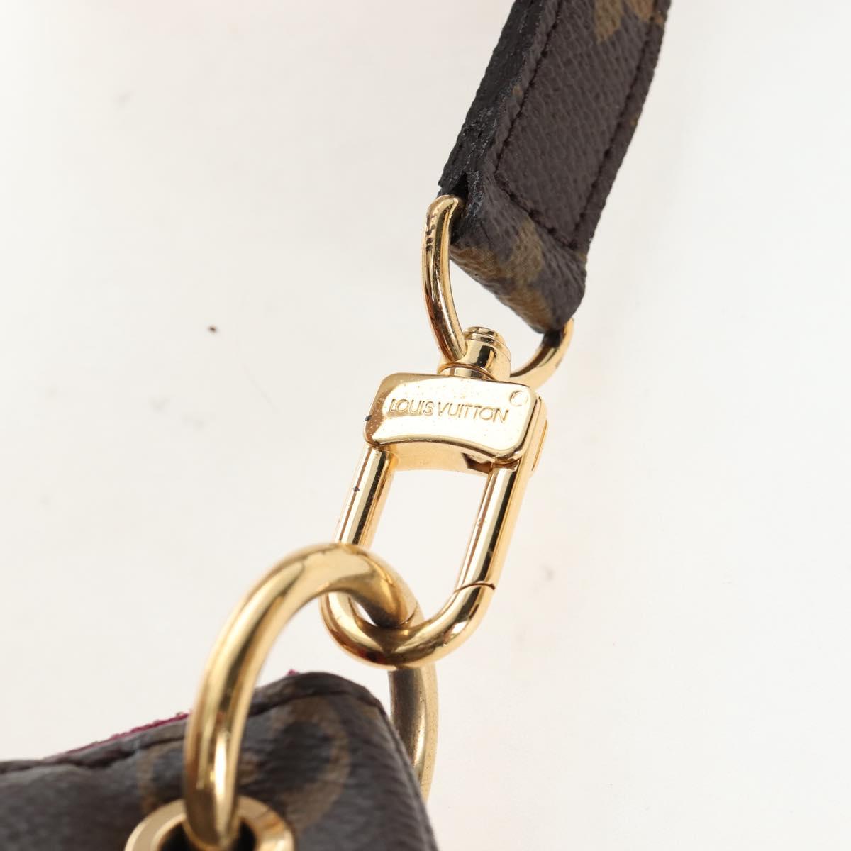 LOUIS VUITTON Monogram Pallas MM Hand Bag Purple M40906 LV Auth 207677A