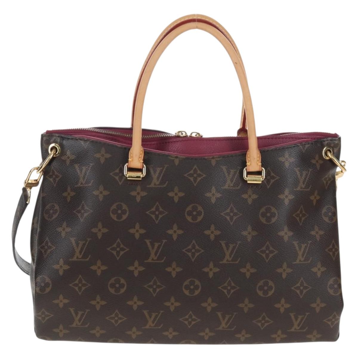 LOUIS VUITTON Monogram Pallas MM Hand Bag Purple M40906 LV Auth 207677A