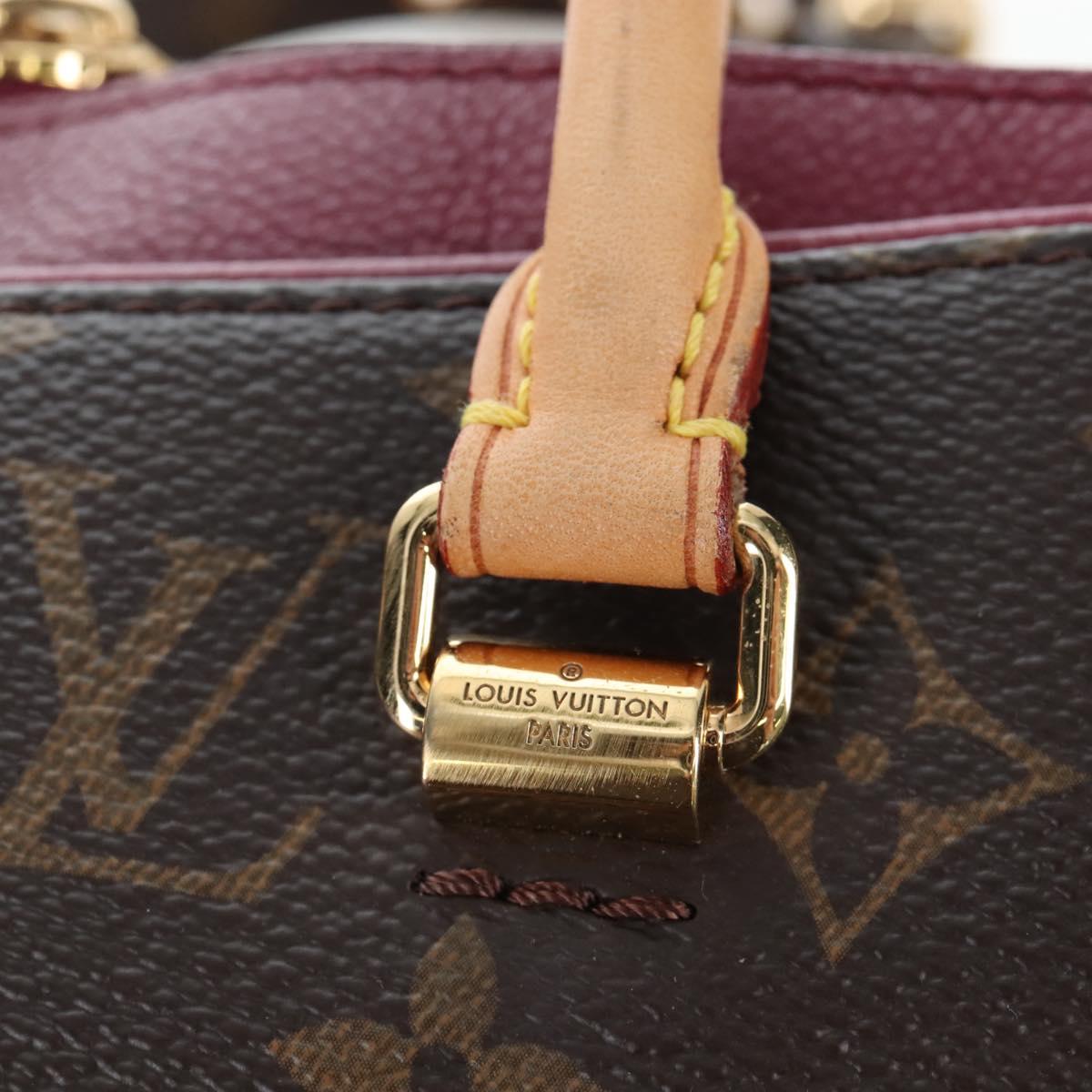 LOUIS VUITTON Monogram Pallas MM Hand Bag Purple M40906 LV Auth 207677A