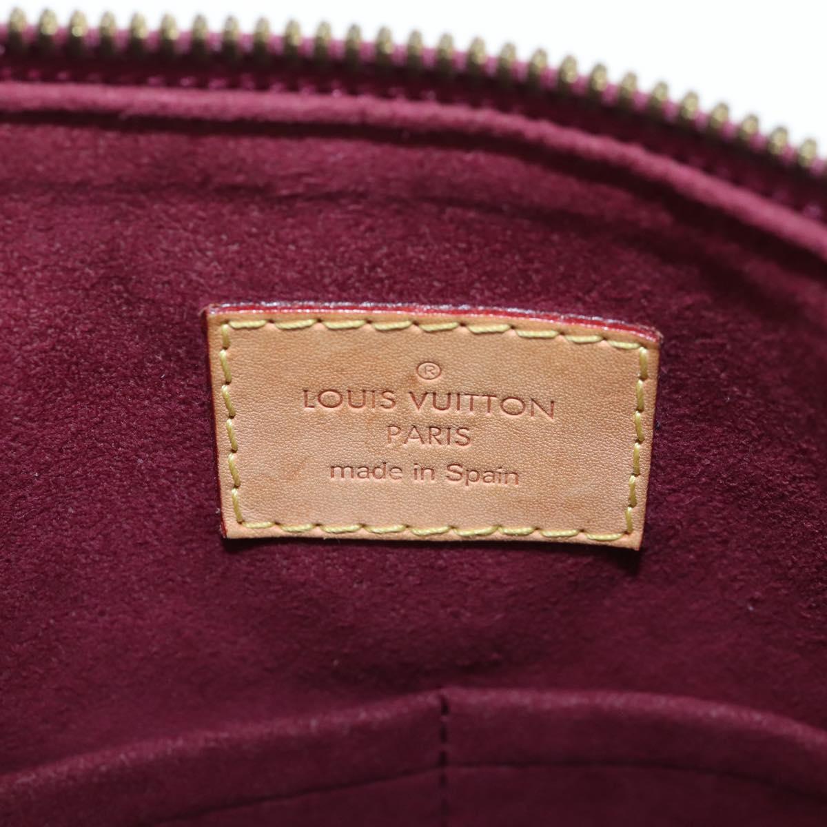 LOUIS VUITTON Monogram Pallas MM Hand Bag Purple M40906 LV Auth 207677A