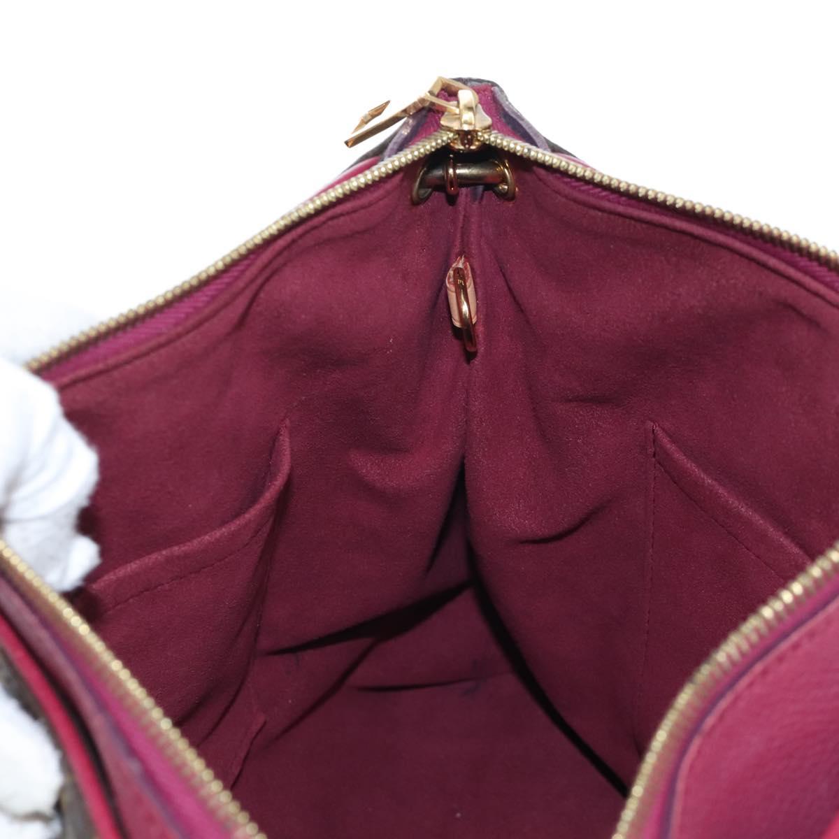 LOUIS VUITTON Monogram Pallas MM Hand Bag Purple M40906 LV Auth 207677A
