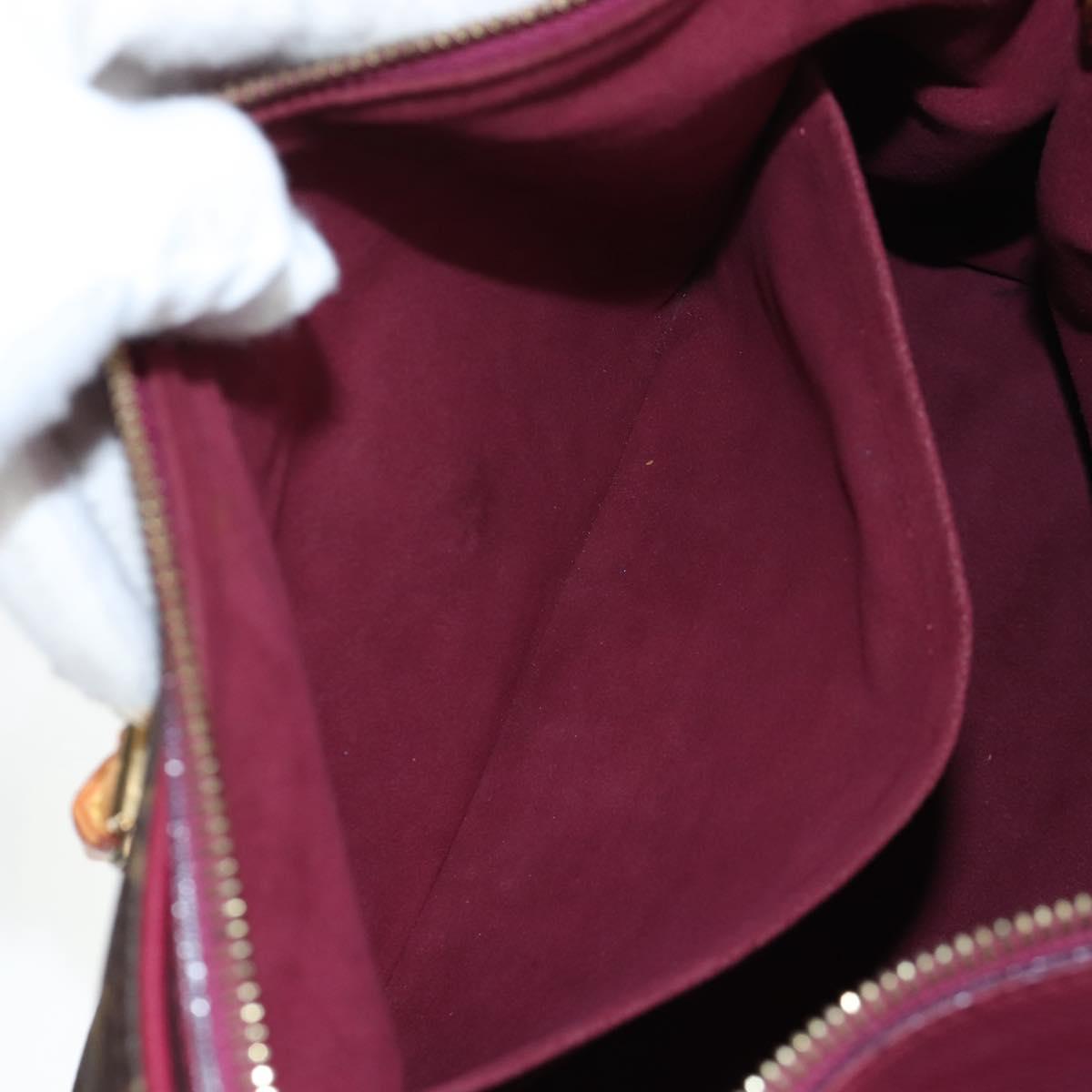 LOUIS VUITTON Monogram Pallas MM Hand Bag Purple M40906 LV Auth 207677A