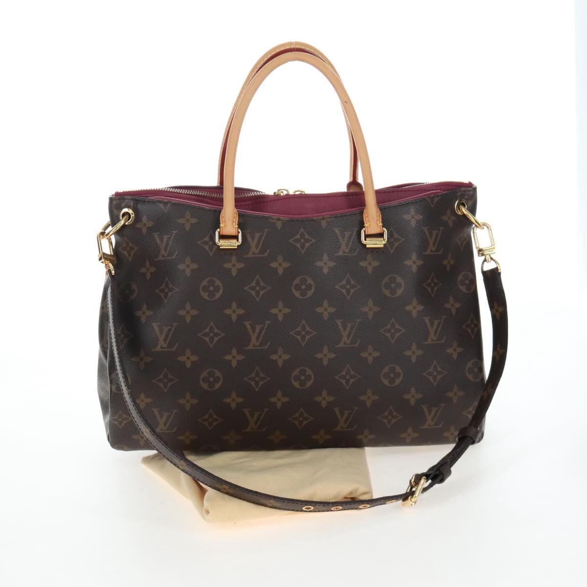 LOUIS VUITTON Monogram Pallas MM Hand Bag Purple M40906 LV Auth 207677A