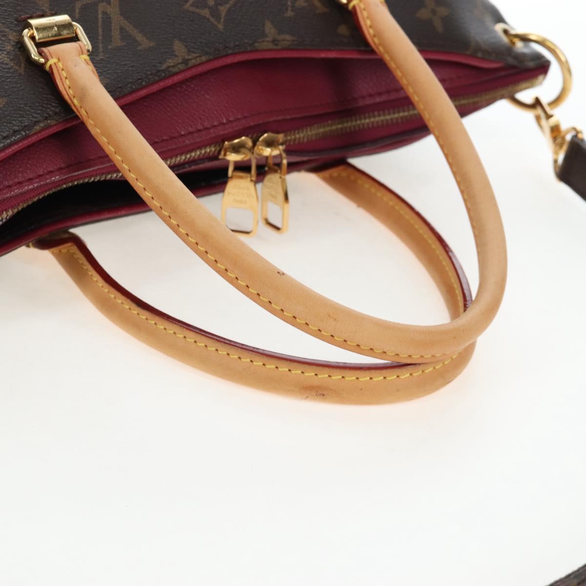 LOUIS VUITTON Monogram Pallas MM Hand Bag Purple M40906 LV Auth 207677A