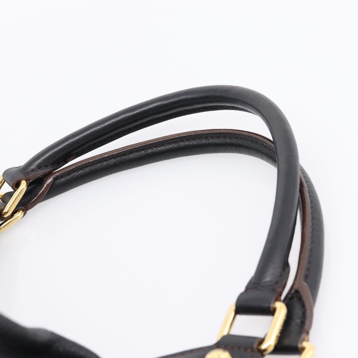 LOUIS VUITTON Mahina L Hand Bag Leather Black M95765 LV Auth 207687V