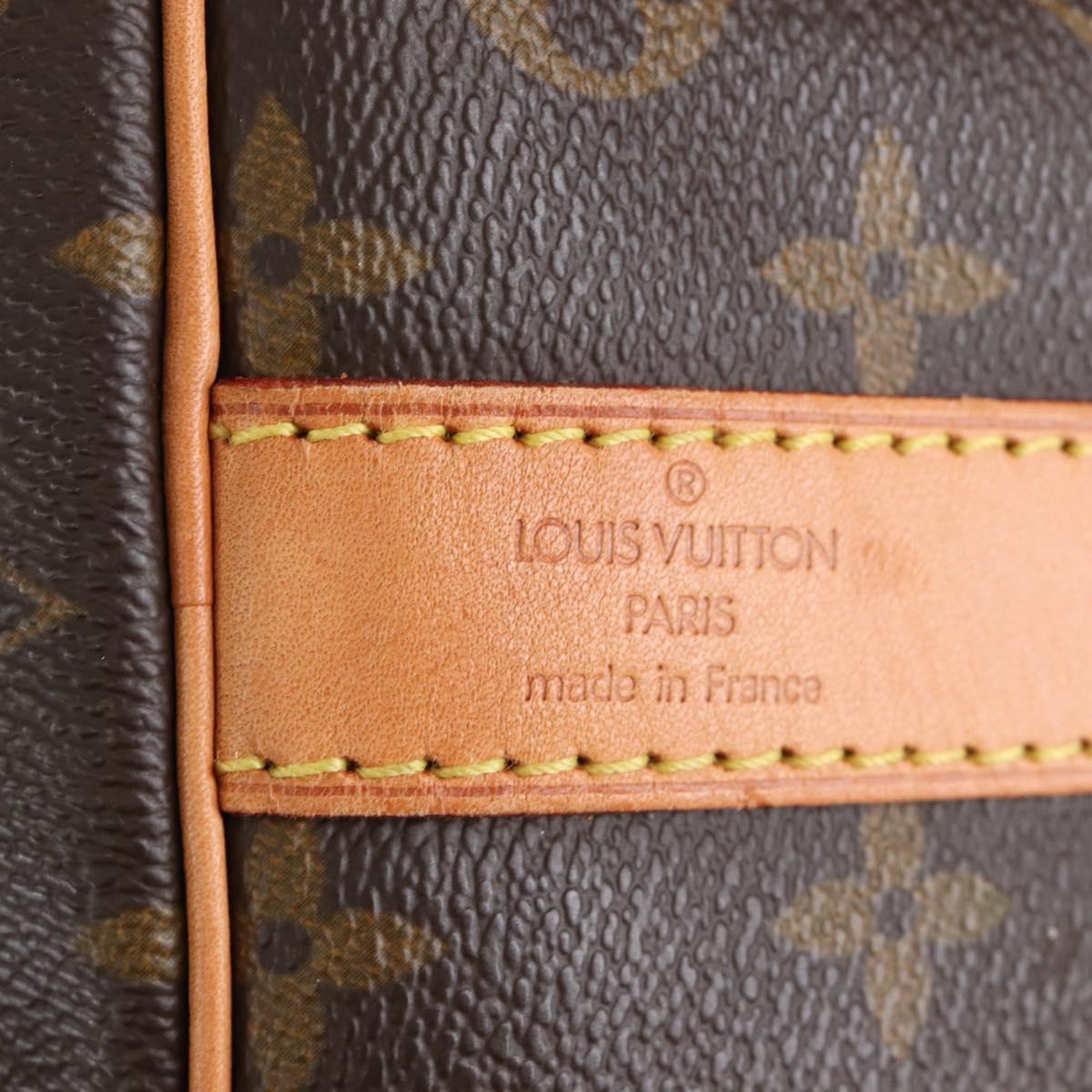 LOUIS VUITTON Monogram Keepall Bandouliere 50 Boston Bag M41416 LV Auth 207688SAV