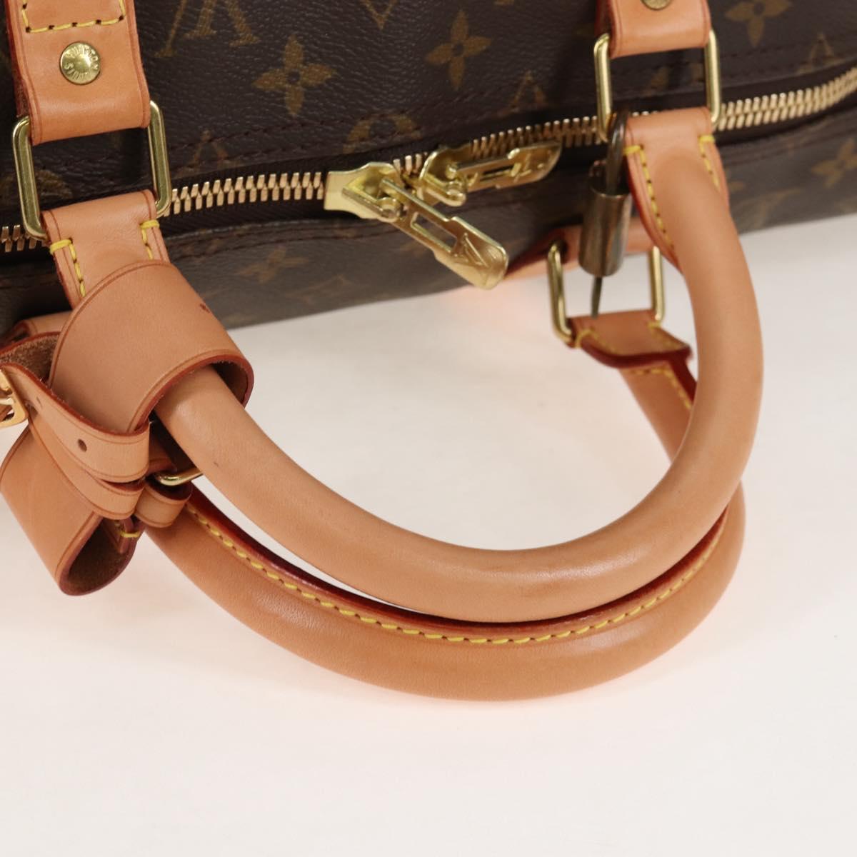 LOUIS VUITTON Monogram Keepall Bandouliere 50 Boston Bag M41416 LV Auth 207688SAV