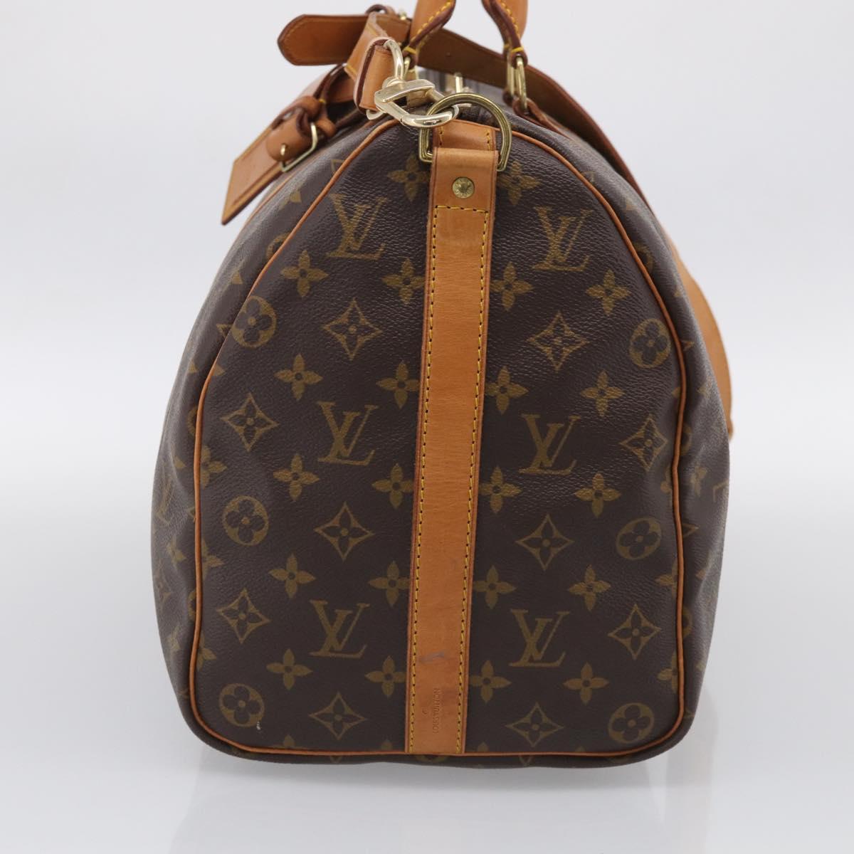 LOUIS VUITTON Monogram Keepall Bandouliere 45 Boston Bag M41418 LV Auth 207689