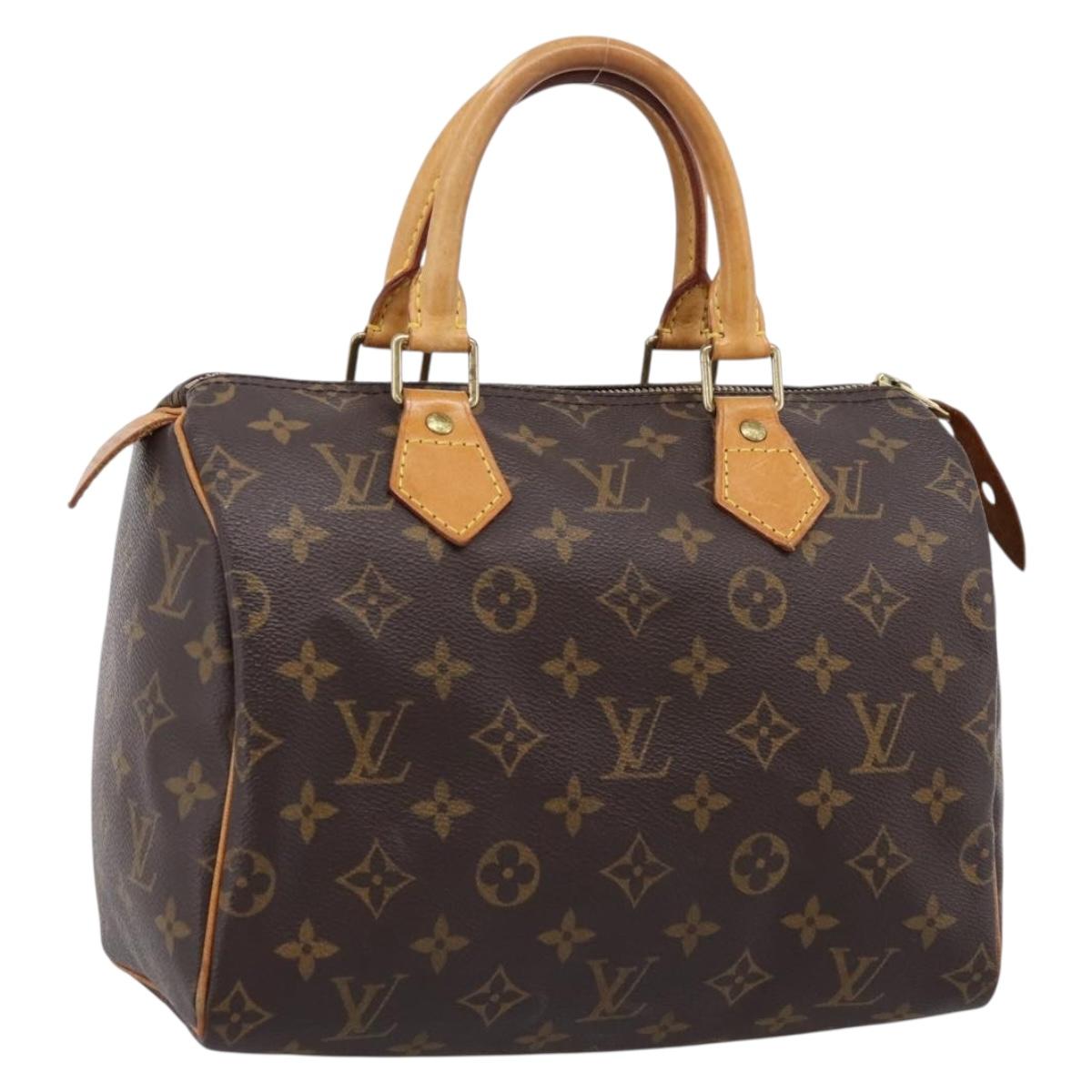 LOUIS VUITTON Monogram Speedy 25 Hand Bag M41528 LV Auth 207692