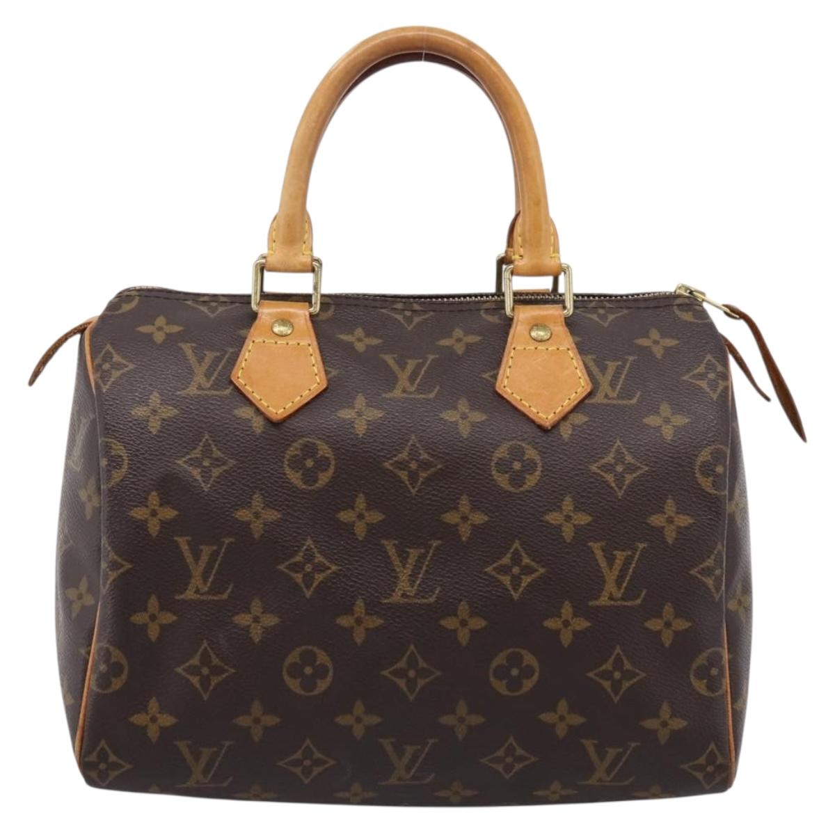LOUIS VUITTON Monogram Speedy 25 Hand Bag M41528 LV Auth 207692
