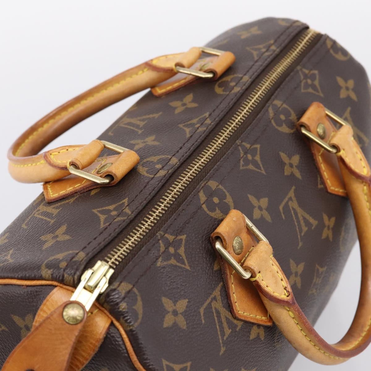 LOUIS VUITTON Monogram Speedy 25 Hand Bag M41528 LV Auth 207692