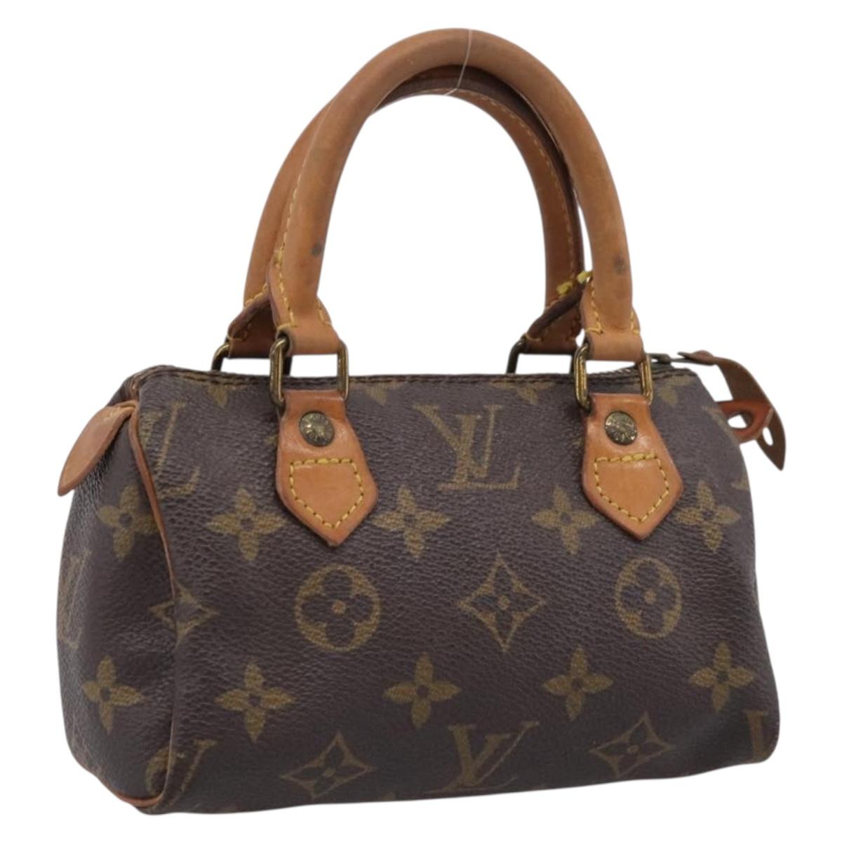 LOUIS VUITTON Monogram Mini Speedy Hand Bag M41534 LV Auth 207697