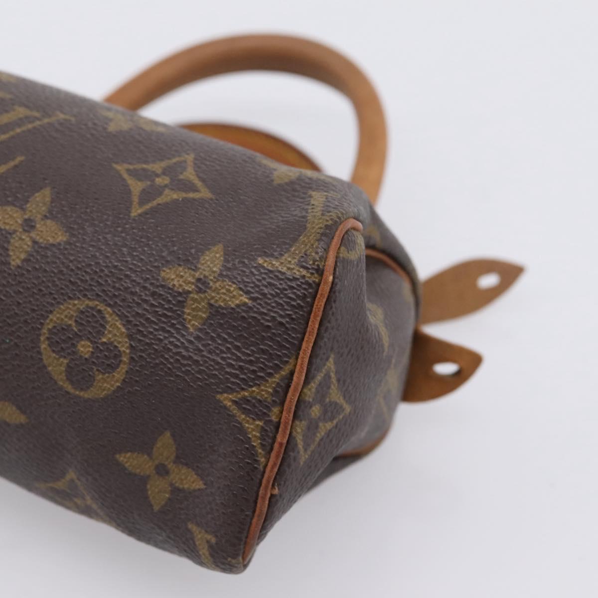 LOUIS VUITTON Monogram Mini Speedy Hand Bag M41534 LV Auth 207697