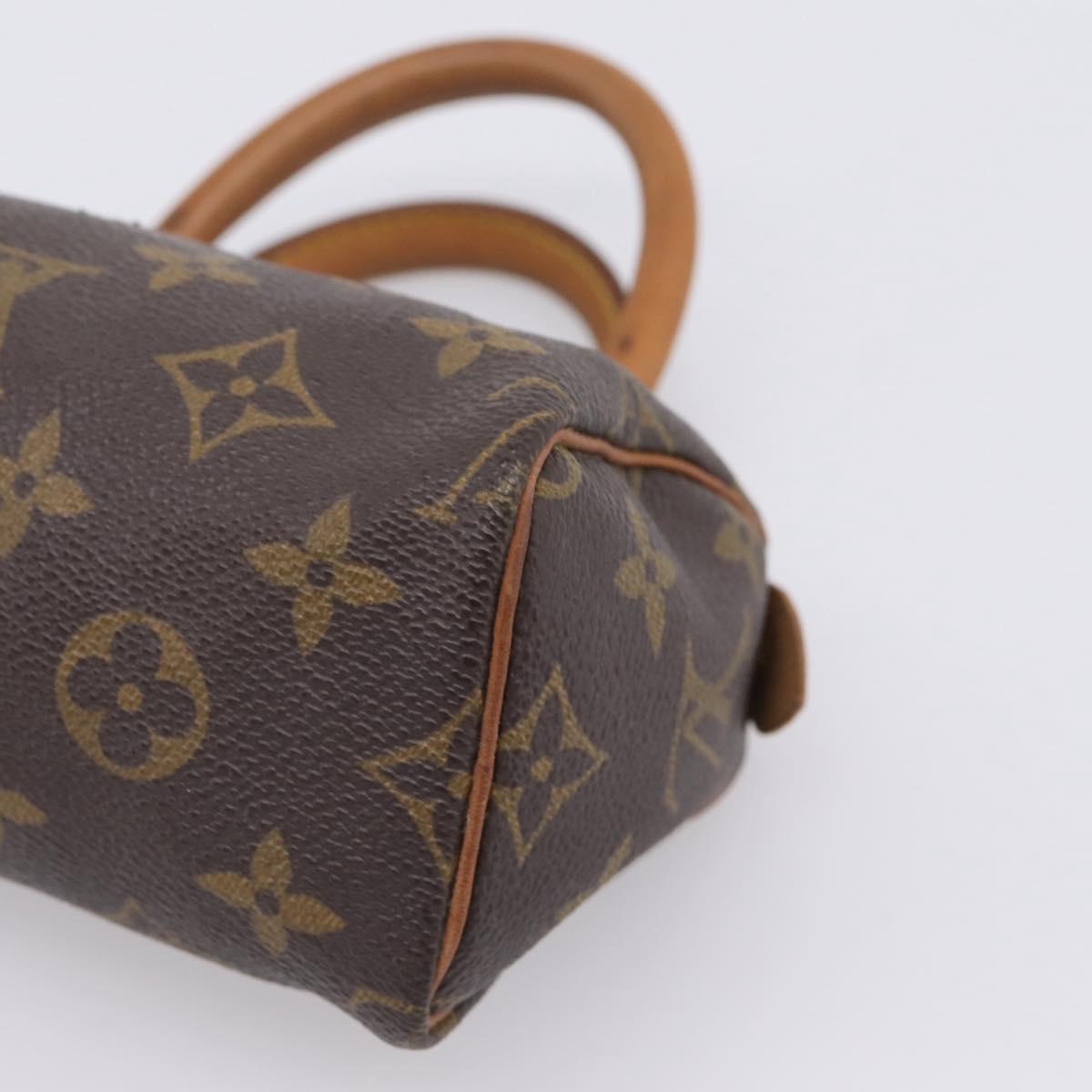 LOUIS VUITTON Monogram Mini Speedy Hand Bag M41534 LV Auth 207697