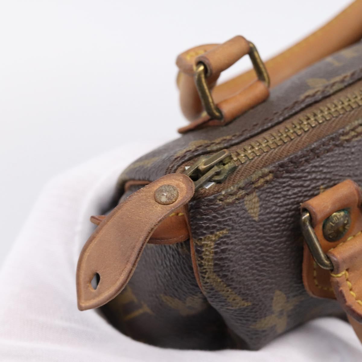 LOUIS VUITTON Monogram Mini Speedy Hand Bag M41534 LV Auth 207697