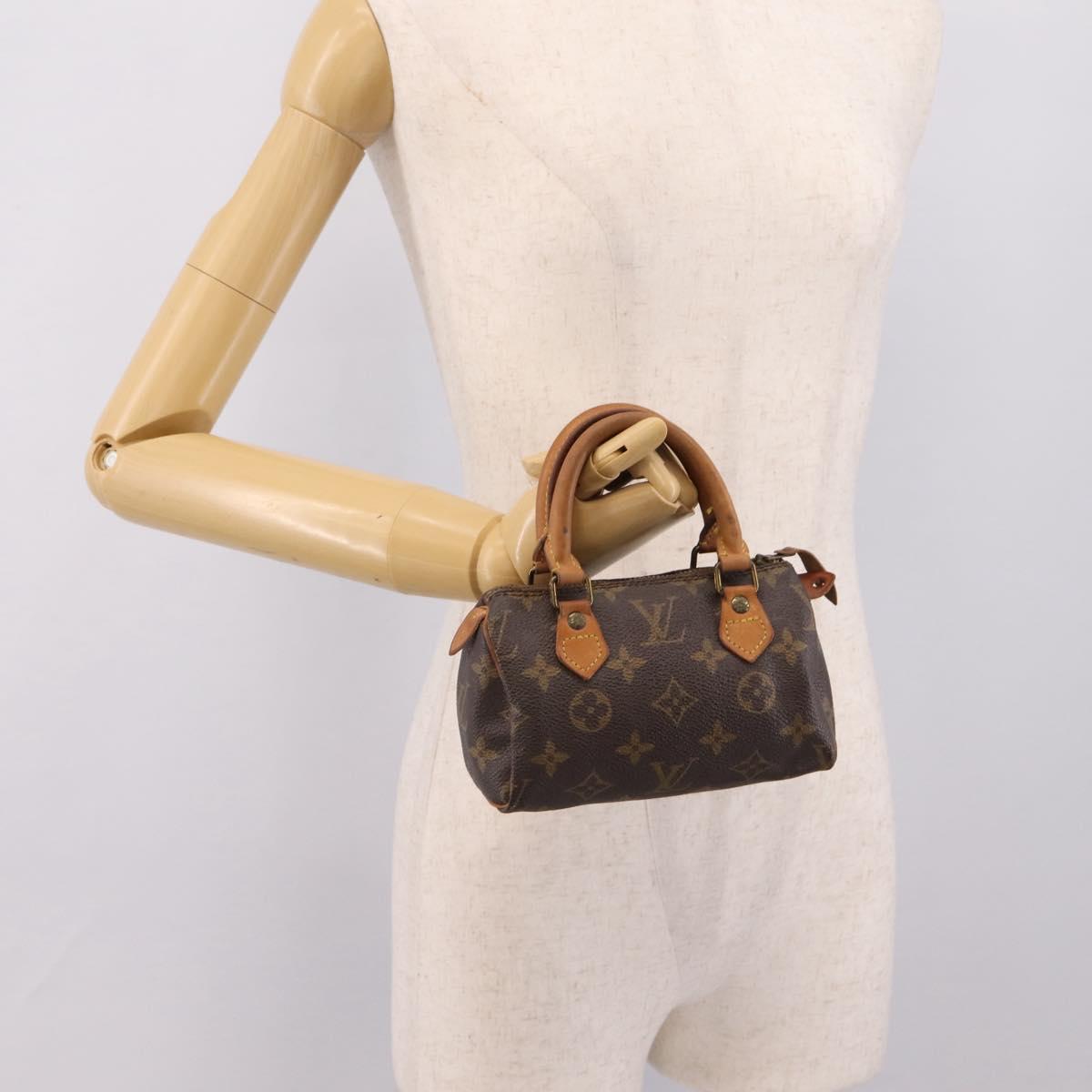 LOUIS VUITTON Monogram Mini Speedy Hand Bag M41534 LV Auth 207697